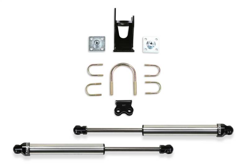 Fabtech - Fabtech Dual Dirt Logic 2.25 Stainless Steel Steering Stabilizer Kit FTS220512