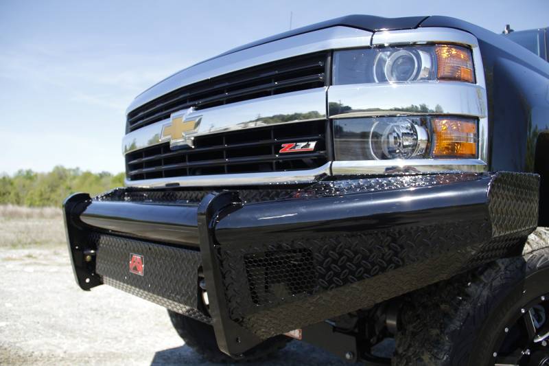 Fab Fours - Fab Fours Black Steel Front Ranch Bumper CH05-S1361-1