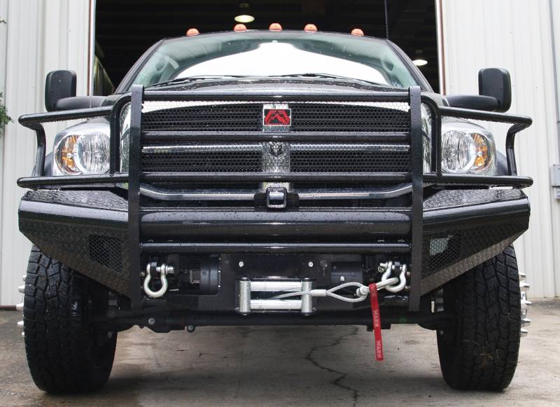 Fab Fours - Fab Fours Black Steel Front Ranch Bumper DR03-S1060-1