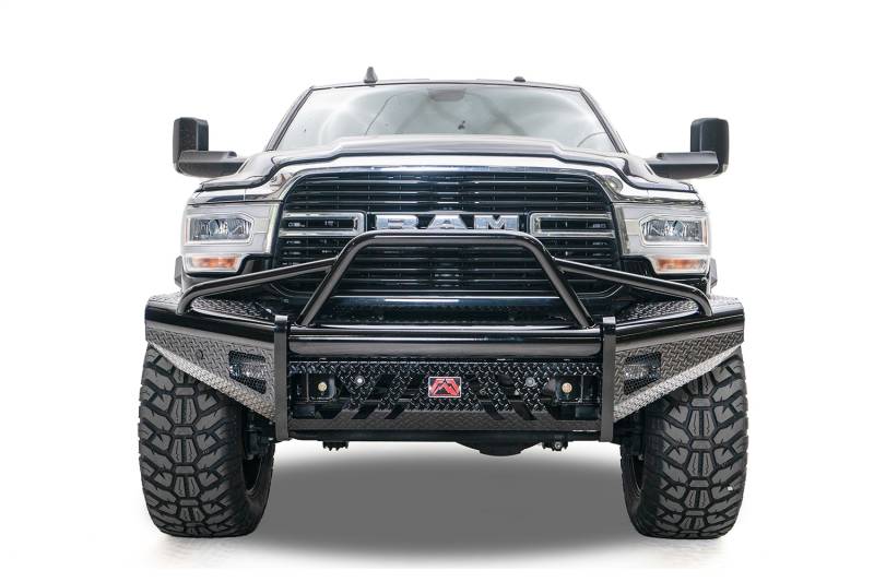 Fab Fours - Fab Fours Black Steel Front Bumper DR19-S4462-1