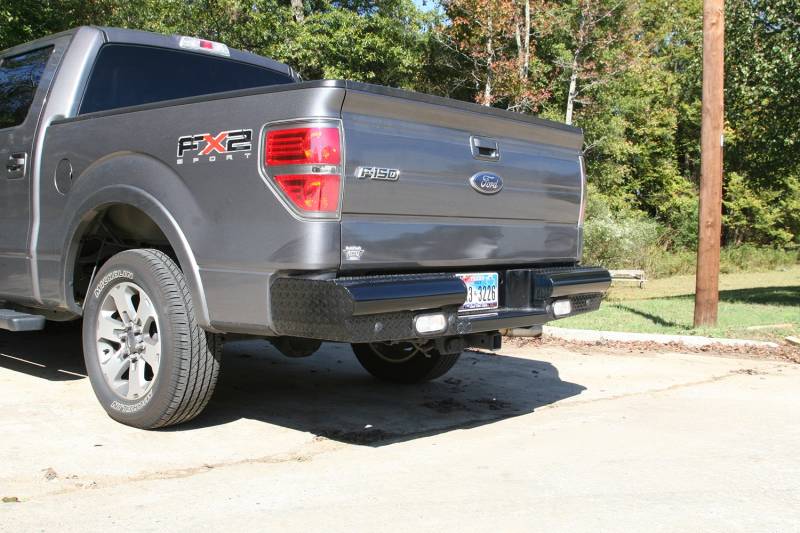 Fab Fours - Fab Fours Black Steel Ranch Rear Bumper FF09-T1750-1