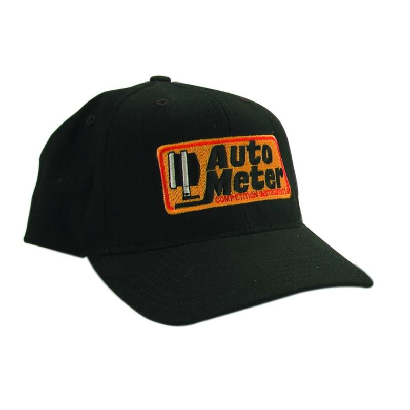 AutoMeter - AutoMeter Hat,Snap Fit Adjustable,Black,Embroidered,Competition 436