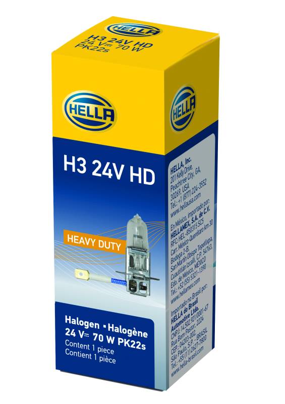 Hella - Hella H3 24V HD Hal Bulb H3 24V HD