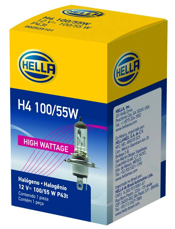 Hella - Hella H4 100/55W Hal Bulb H4 100/55W