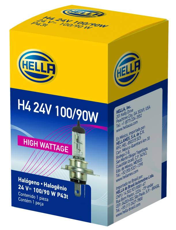 Hella - Hella H4 24V 100/90W Hal H4 24V 100/90W