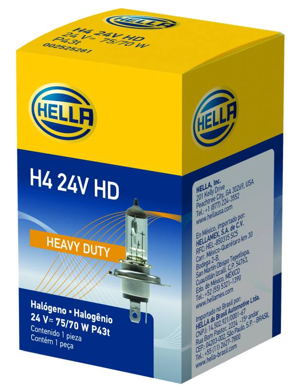 Hella - Hella H4 24V HD Hal Bulb H4 24V HD