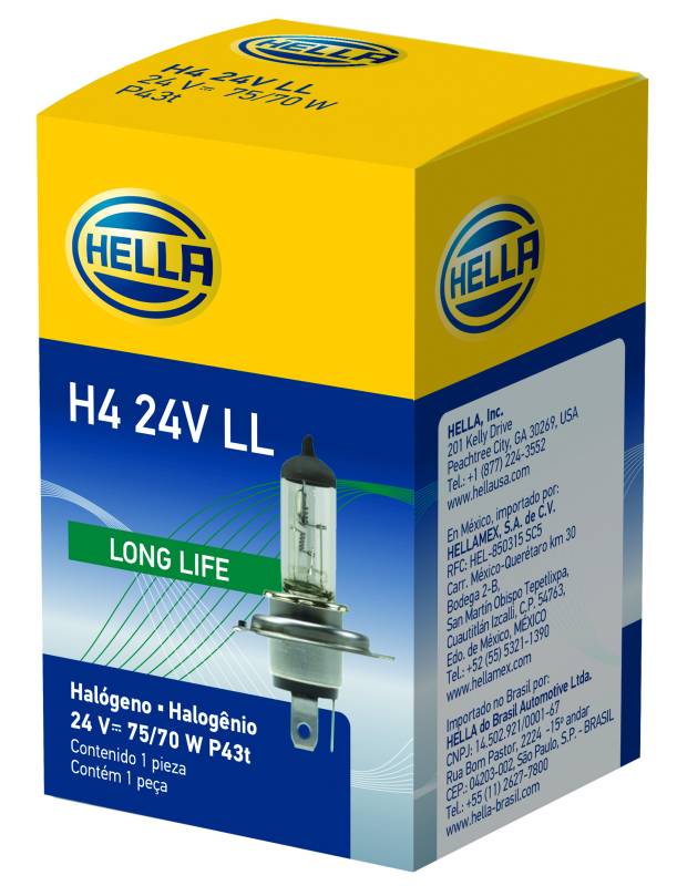 Hella - Hella H4 24V LL Hal Bulb H4 24V LL