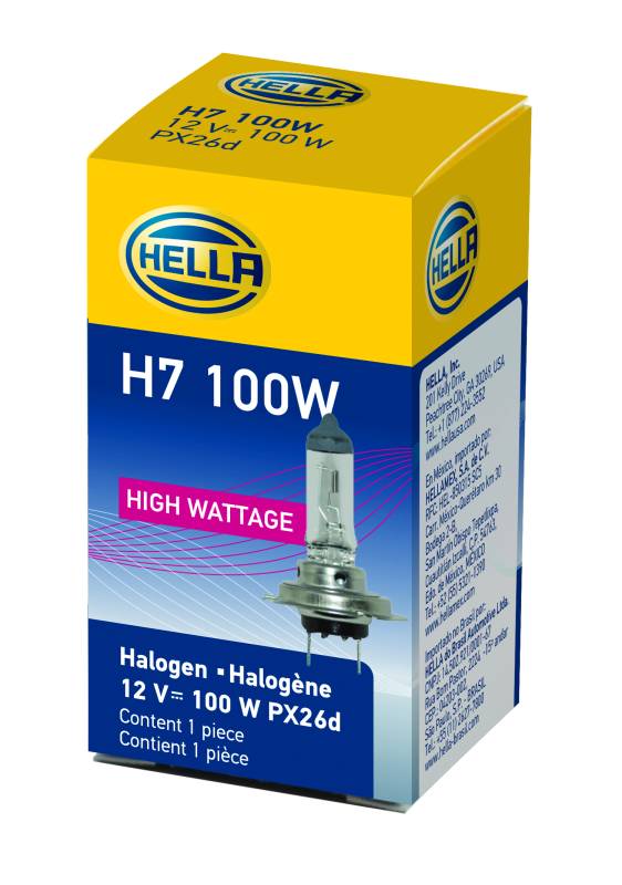 Hella - Hella H7 100W Halogen Bulb H7 100W
