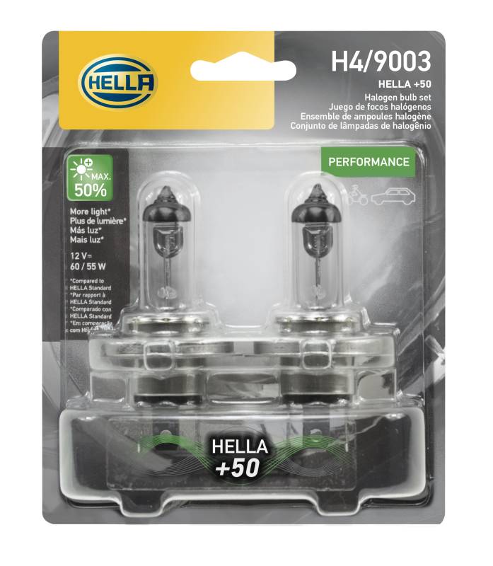 Hella - Hella H4P50TB Halogen Bulb H4P50TB