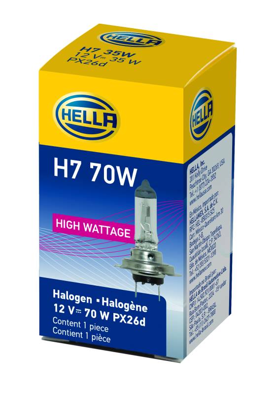 Hella - Hella H7 70W Halogen Bulb H7 70W