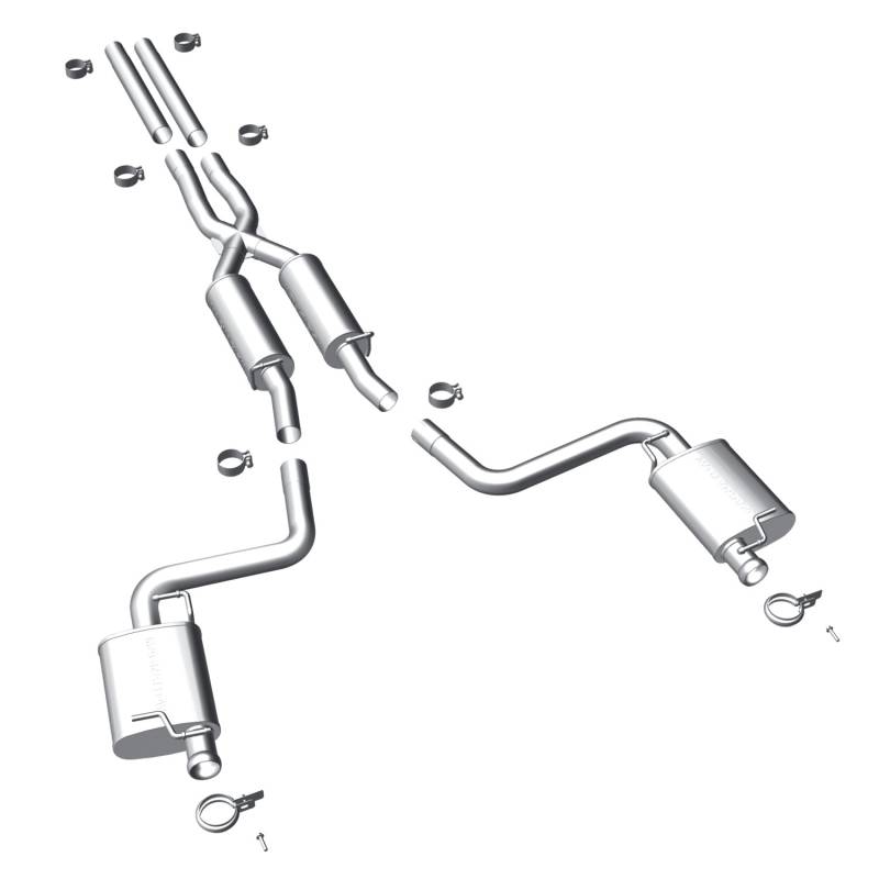 MagnaFlow  - MagnaFlow Street Series Stainless Cat-Back System - 15099