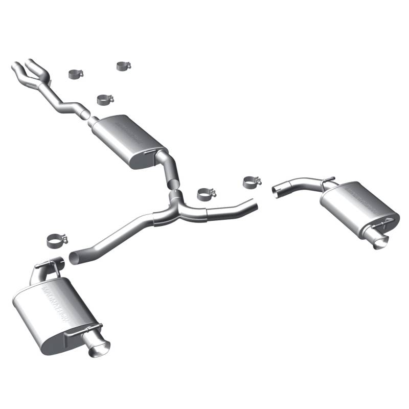 MagnaFlow  - MagnaFlow Street Series Stainless Cat-Back System - 15492
