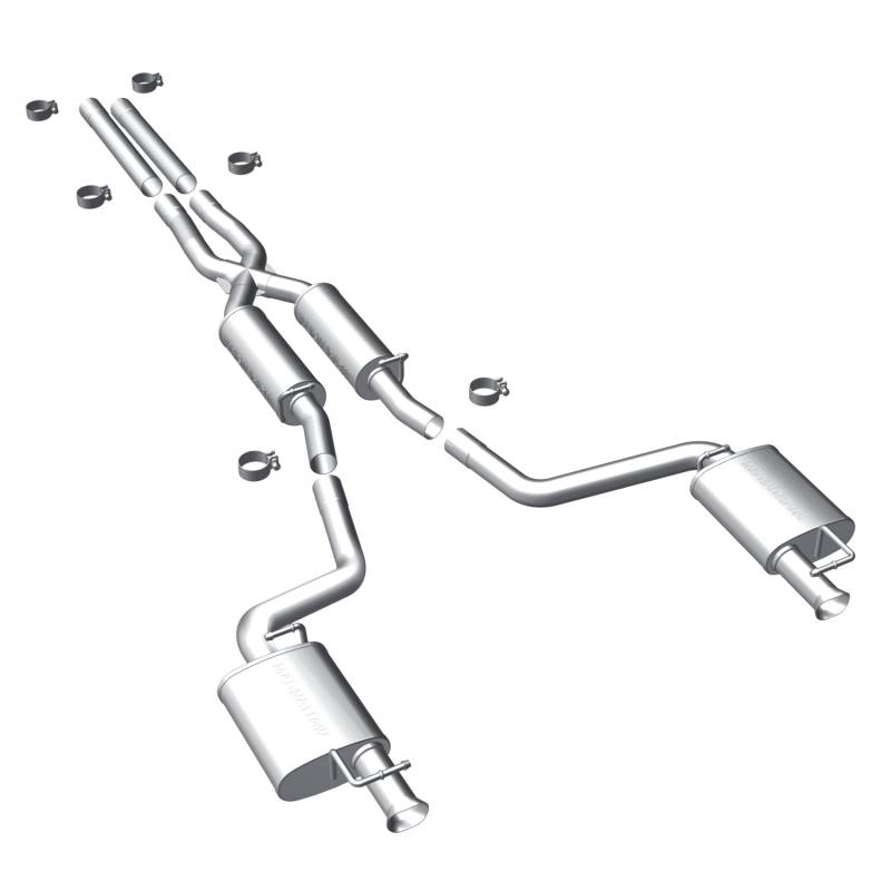 MagnaFlow  - MagnaFlow Street Series Stainless Cat-Back System - 15493