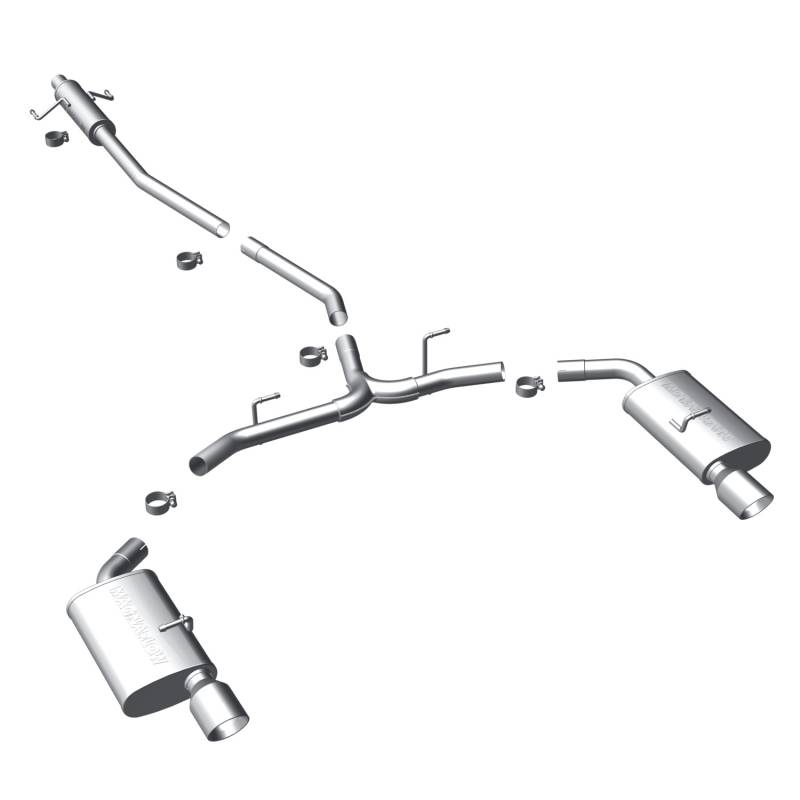 MagnaFlow  - MagnaFlow Street Series Stainless Cat-Back System - 15552