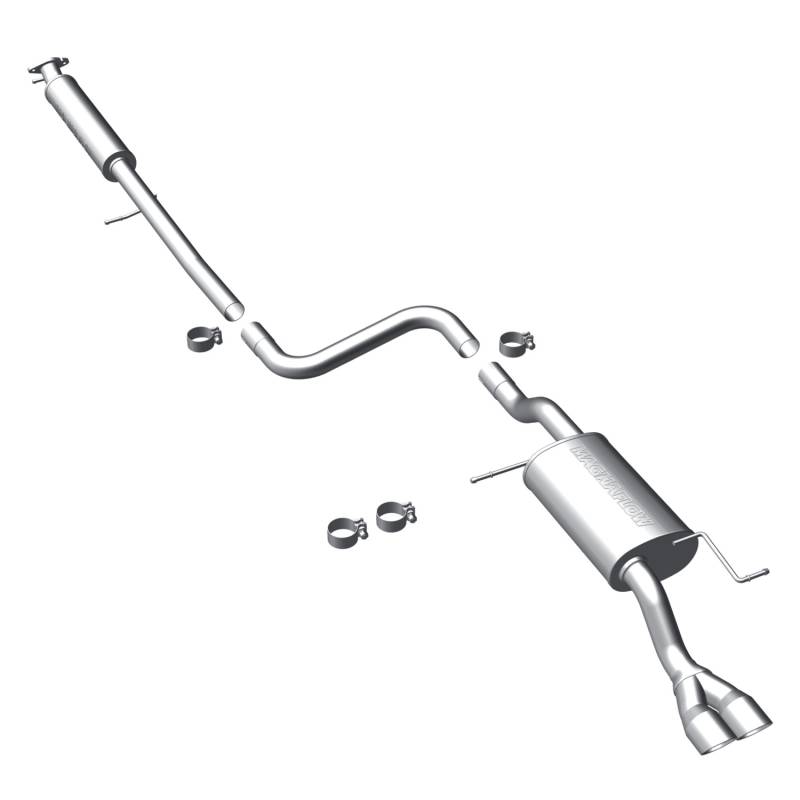MagnaFlow  - MagnaFlow Street Series Stainless Cat-Back System - 16392