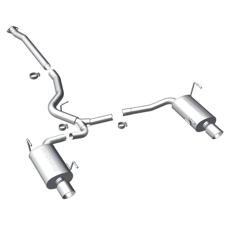 MagnaFlow  - MagnaFlow Street Series Stainless Cat-Back System - 16377
