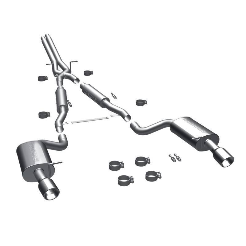MagnaFlow  - MagnaFlow Touring Series Stainless Cat-Back System - 16493