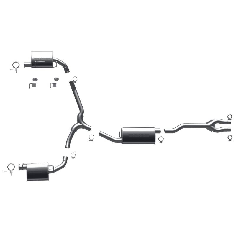 MagnaFlow  - MagnaFlow Street Series Stainless Cat-Back System - 16484