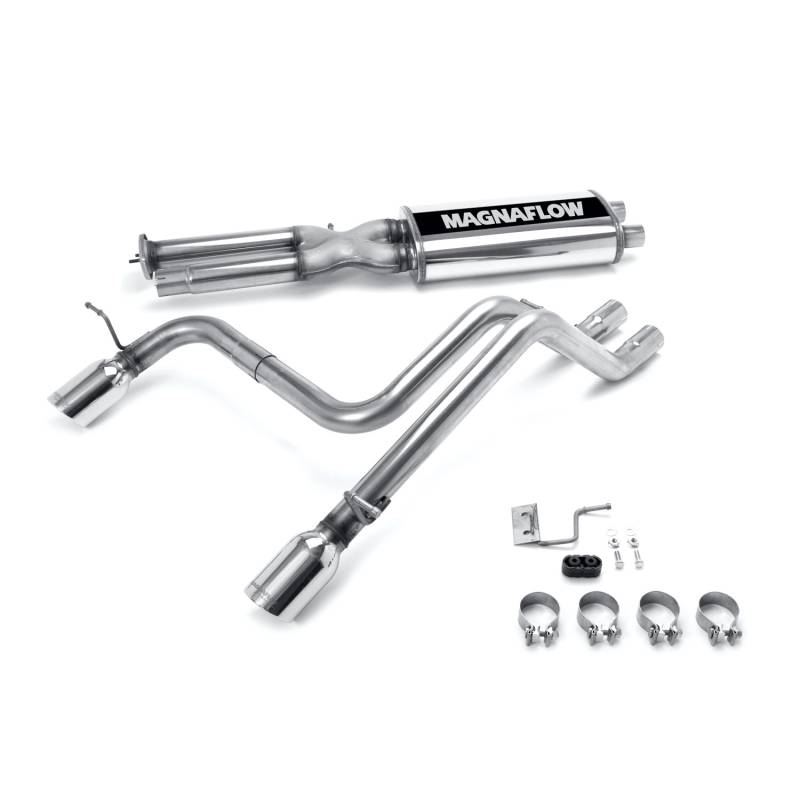MagnaFlow  - MagnaFlow Street Series Stainless Cat-Back System - 16673