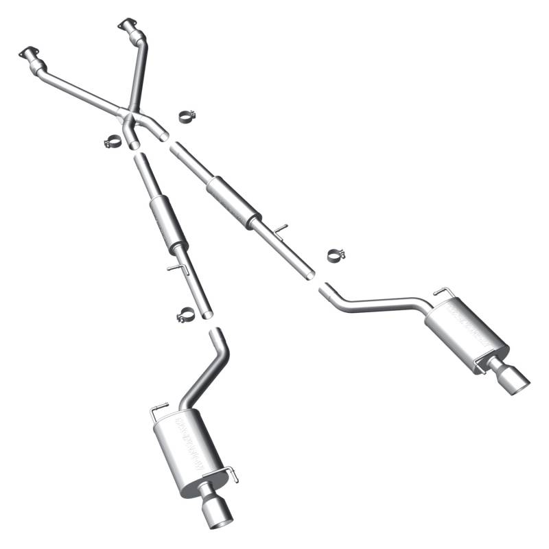 MagnaFlow  - MagnaFlow Street Series Stainless Cat-Back System - 16862