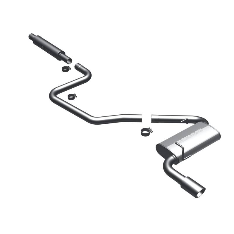 MagnaFlow  - MagnaFlow Street Series Stainless Cat-Back System - 16876