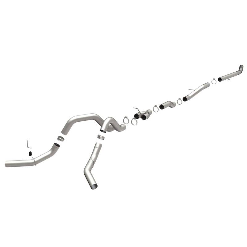 MagnaFlow  - MagnaFlow Aluminized Custom Builder Pipe Kit Diesel 4in. Downpipe-Back - 18981
