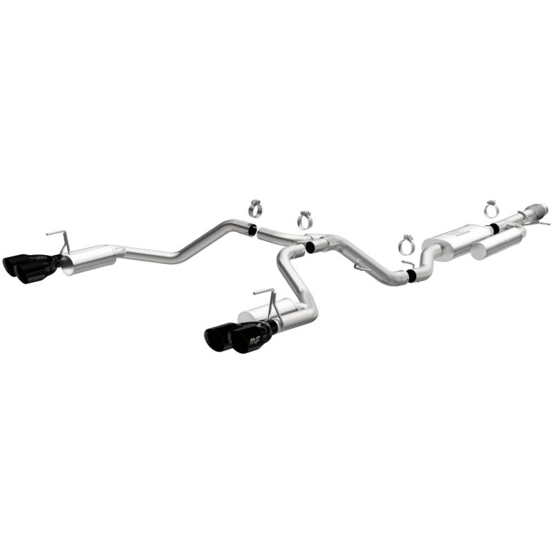 MagnaFlow  - MagnaFlow Street Series Black Chrome Cat-Back System - 19541