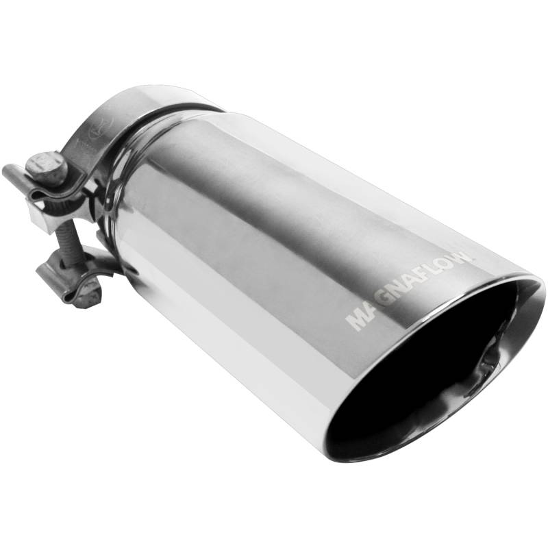 MagnaFlow  - MagnaFlow Single Exhaust Tip - 3in. Inlet/3.5in. Outlet - 35211