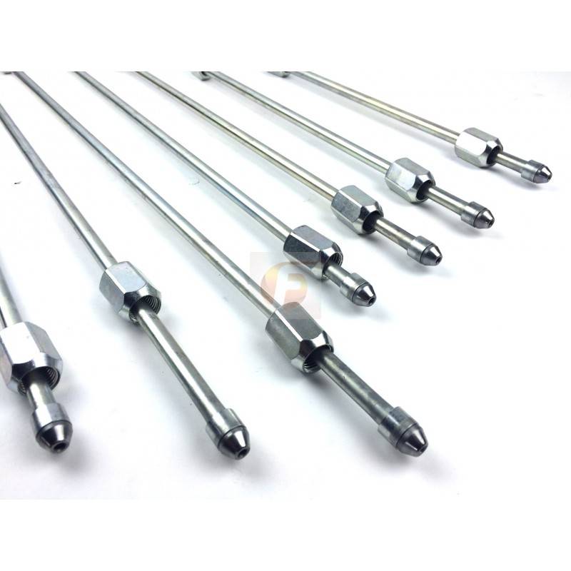 Fleece Performance - 19 Inch High Pressure Fuel Line 8mm x 3.5mm Line M14 x 1.5 Nuts Fleece Performance - FPE-34200-19