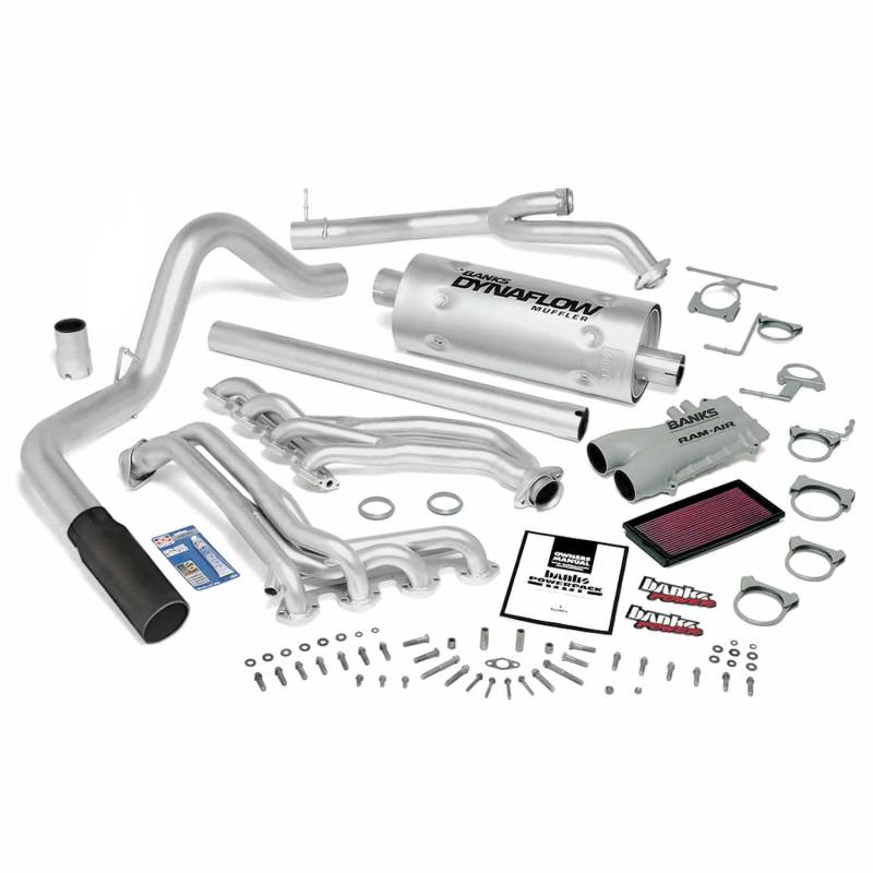 Banks Power - PowerPack Bundle Complete Power System 89-93 Ford 460 C6 Automatic Transmission Black Tip Banks Power