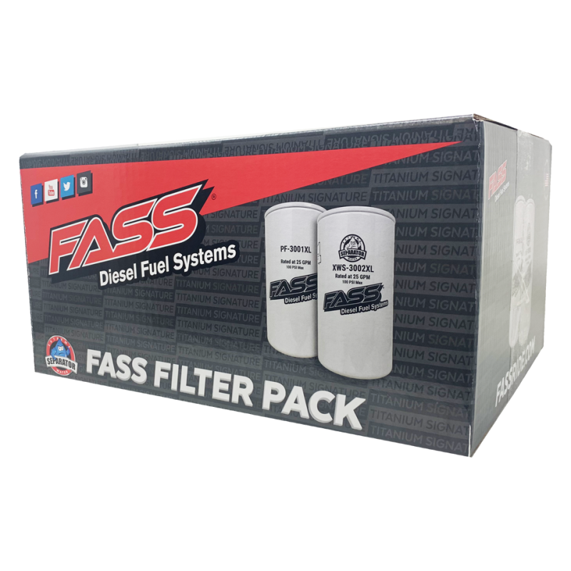 FASS - FASS Fuel XL Filter Pack Contains (1) XWS-3002 XL & (1) PF-3001 XL