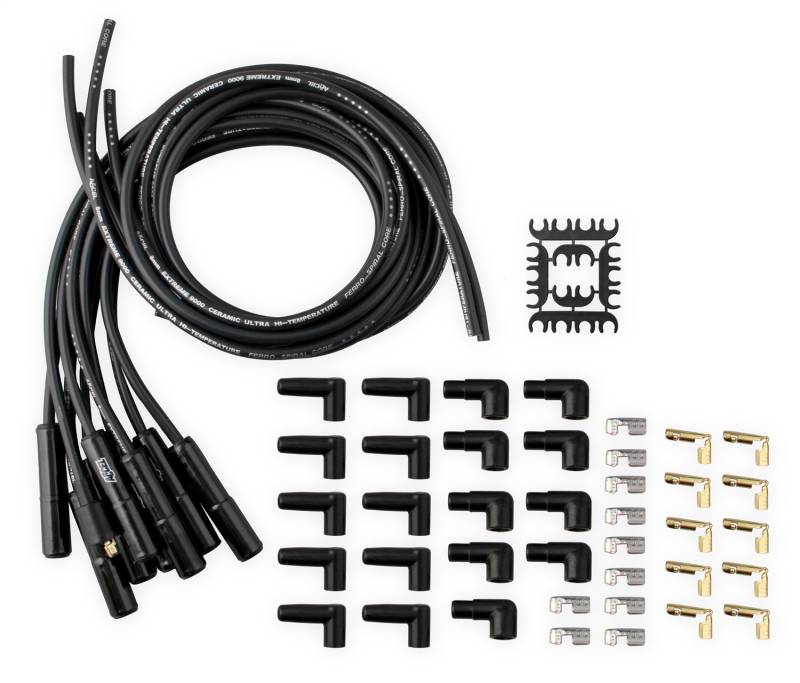 Accel - ACCEL Extreme 9000 Black Ceramic Boot Spark Plug Wire Set 9000CK