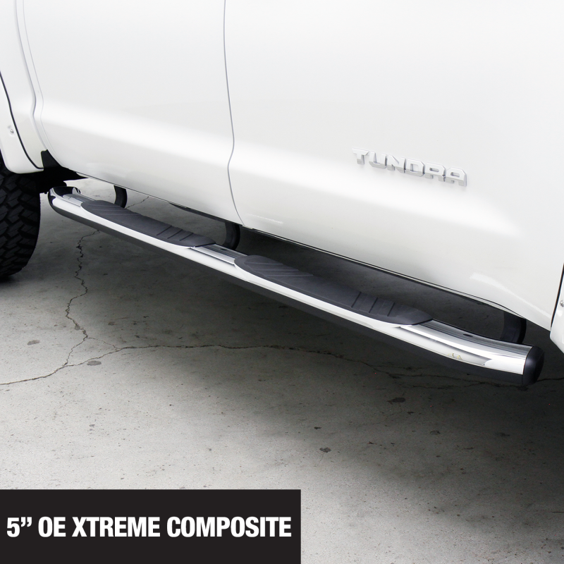 Go Rhino - Go Rhino 5" OE Xtreme Composite Side Steps with Mounting Brackets Kit - Chrome 685415580CC
