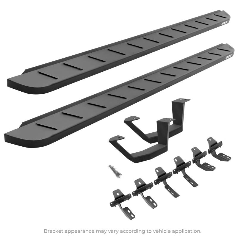 Go Rhino - Go Rhino RB10 Running Boards with Mounting Brackets, 1 Pair Drop Steps Kit  6349274810PC