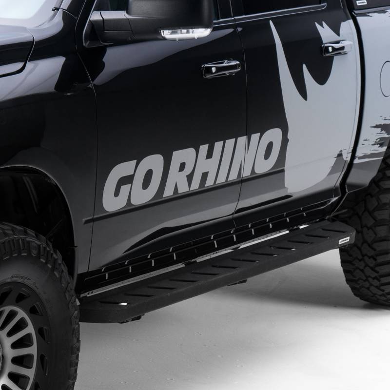 Go Rhino - Go Rhino RB10 Running Boards with Mounting Brackets Kit - Bedliner - Crew Max Only 63443687T