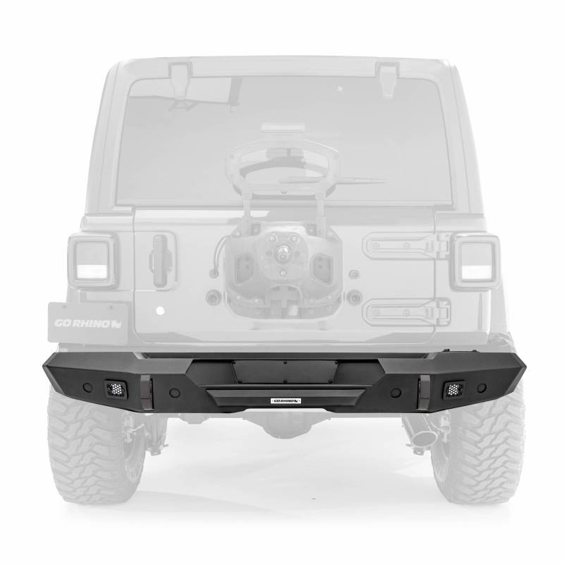 Go Rhino - Go Rhino Trailline Rear Straight Bumper for Jeep Wrangler JL 272115T