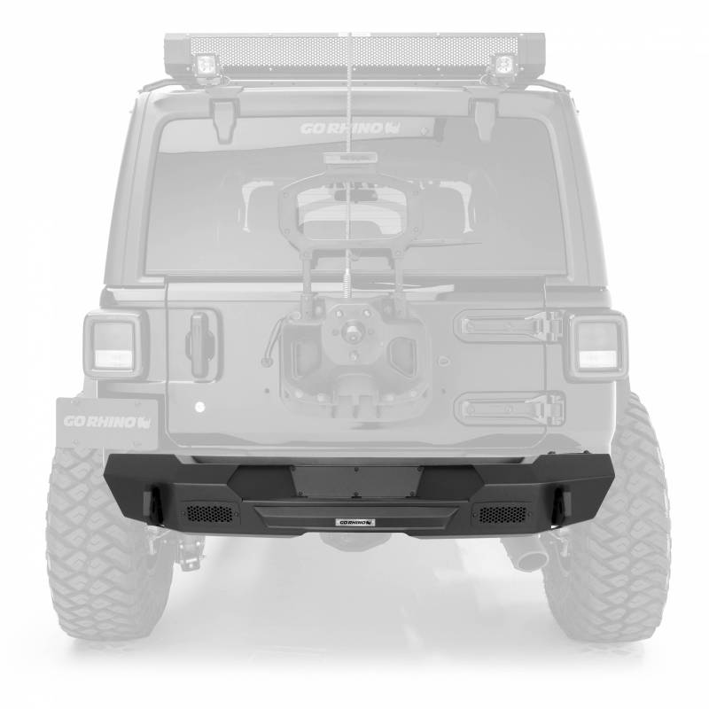 Go Rhino - Go Rhino Trailline Rear Stubby Bumper for Jeep Wrangler JK 27210T