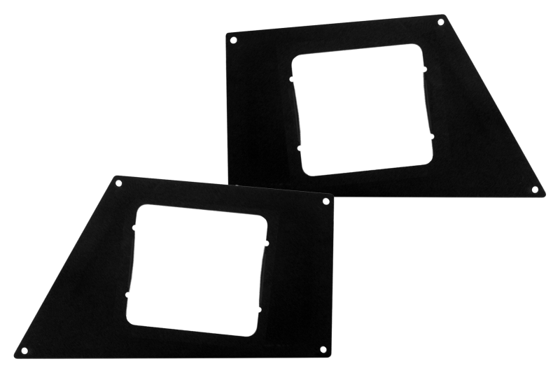 Go Rhino - Go Rhino BR5/BR10 Front Light Plates (4x4 Surface Mount) 241733T