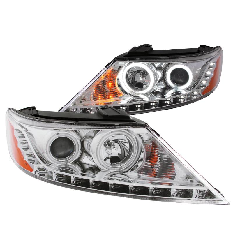 ANZO USA - ANZO USA Crystal Headlight Set w/Halo 111249