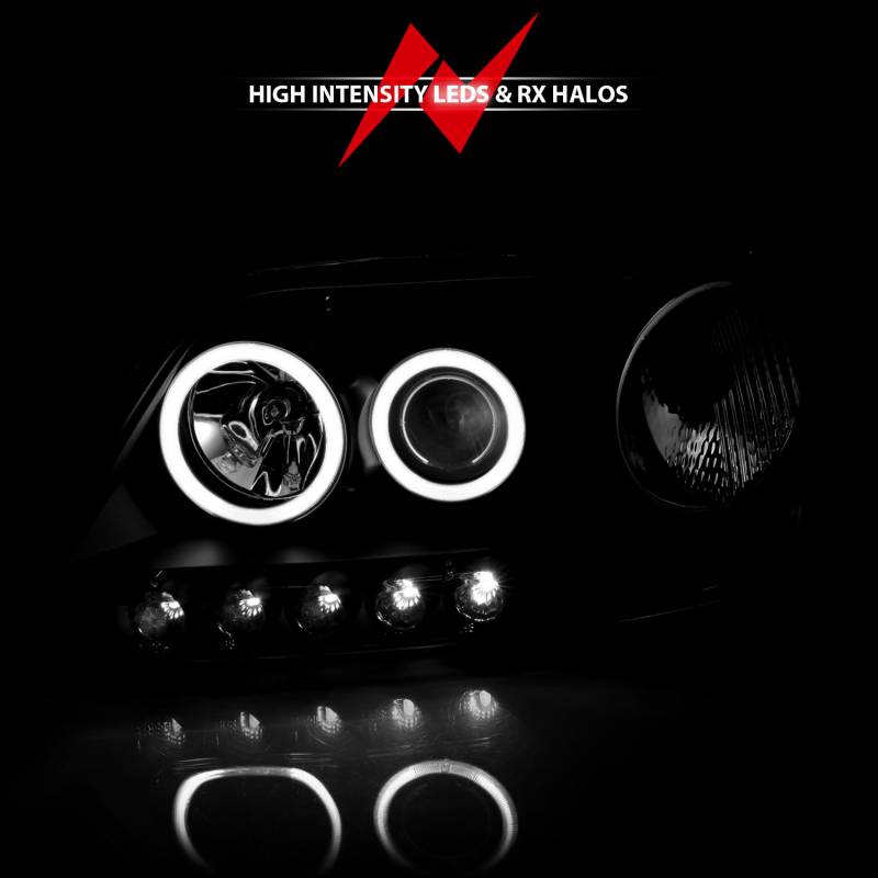 ANZO USA - ANZO USA Projector Headlight Set w/Halo 111097
