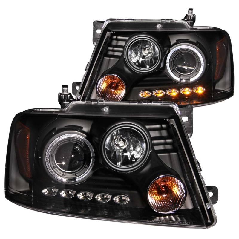 ANZO USA - ANZO USA Projector Headlight Set w/Halo 111028