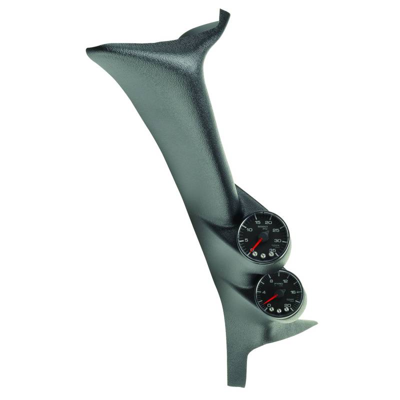 AutoMeter - AutoMeter DIESEL GAUGE KIT,A-PILLAR,FORD 99-07,BOOST/EGT,60PSI/2000 Degrees F,BLK,SPEK-PRO P72010