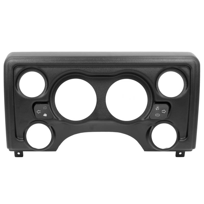 AutoMeter - AutoMeter GAUGE MOUNT, DIRECT FIT DASH PANEL, 6 GAUGE (3 3/8" X2, 2 1/16" X4), JEEP TJ/XJ 90011