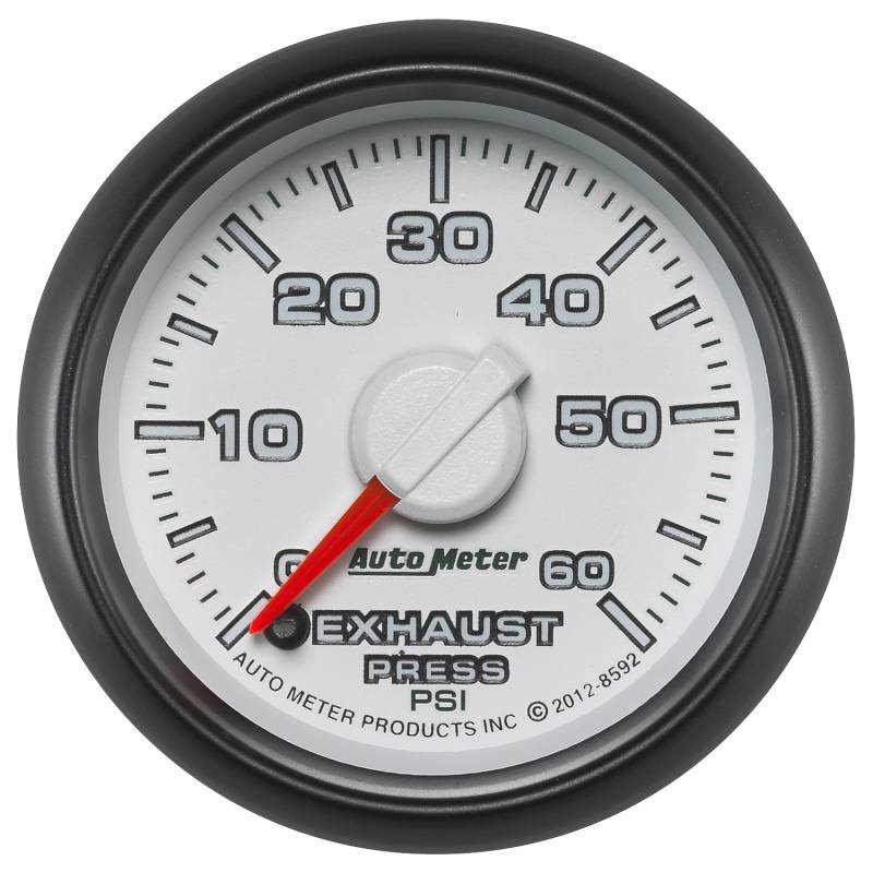 AutoMeter - AutoMeter GAUGE, EXHAUST PRESS., 2 1/16" , 60PSI, STEPPER MOTOR, RAM GEN 3 FACTORY MATCH 8592