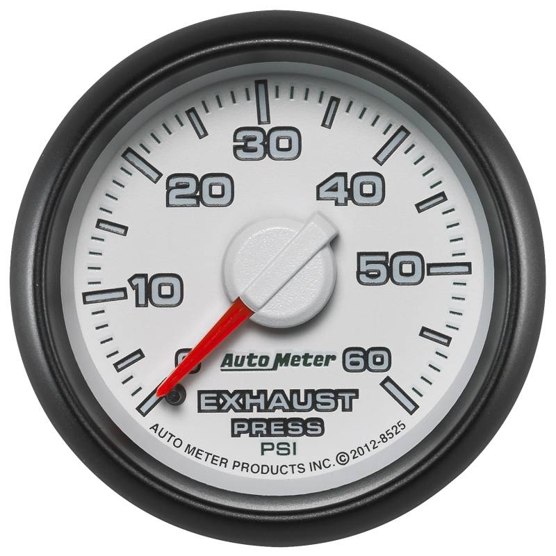 AutoMeter - AutoMeter GAUGE, EXHAUST PRESS., 2 1/16" , 60PSI, MECHANICAL, RAM GEN 3 FACTORY MATCH 8525