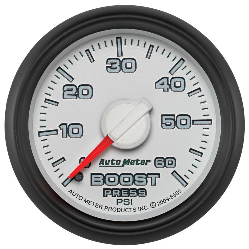 AutoMeter - AutoMeter GAUGE, BOOST, 2 1/16" , 60PSI, MECHANICAL, RAM GEN 3 FACTORY MATCH 8505