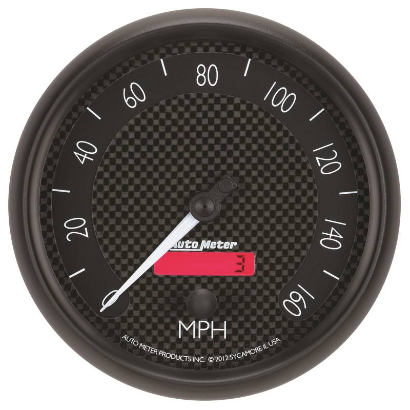 AutoMeter - AutoMeter GAUGE, SPEEDOMETER, 5" , 160MPH, ELEC. PROGRAMMABLE, GT 8089