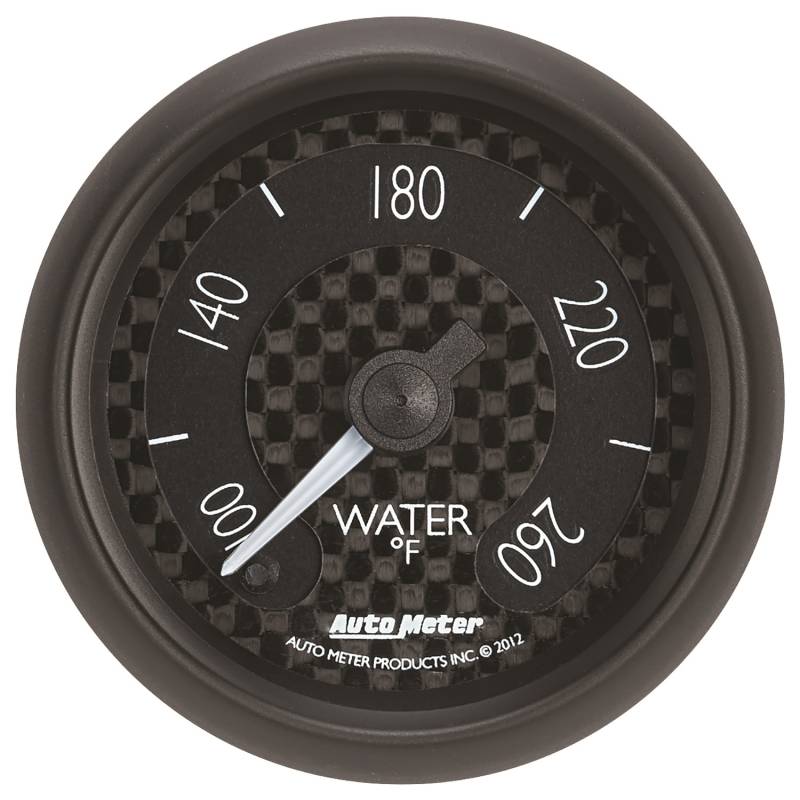 AutoMeter - AutoMeter GAUGE, WATER TEMP, 2 1/16" , 260 Degrees F, DIGITAL STEPPER MOTOR, GT 8055