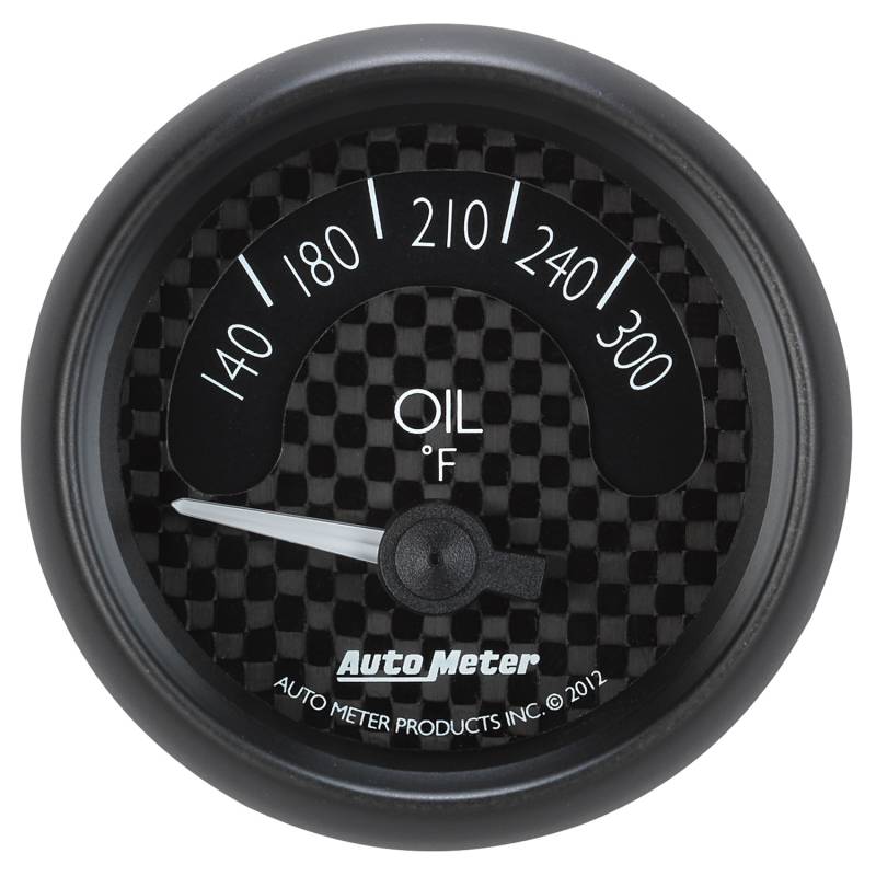 AutoMeter - AutoMeter GAUGE, OIL TEMP, 2 1/16" , 300 Degrees F, ELEC, GT 8048
