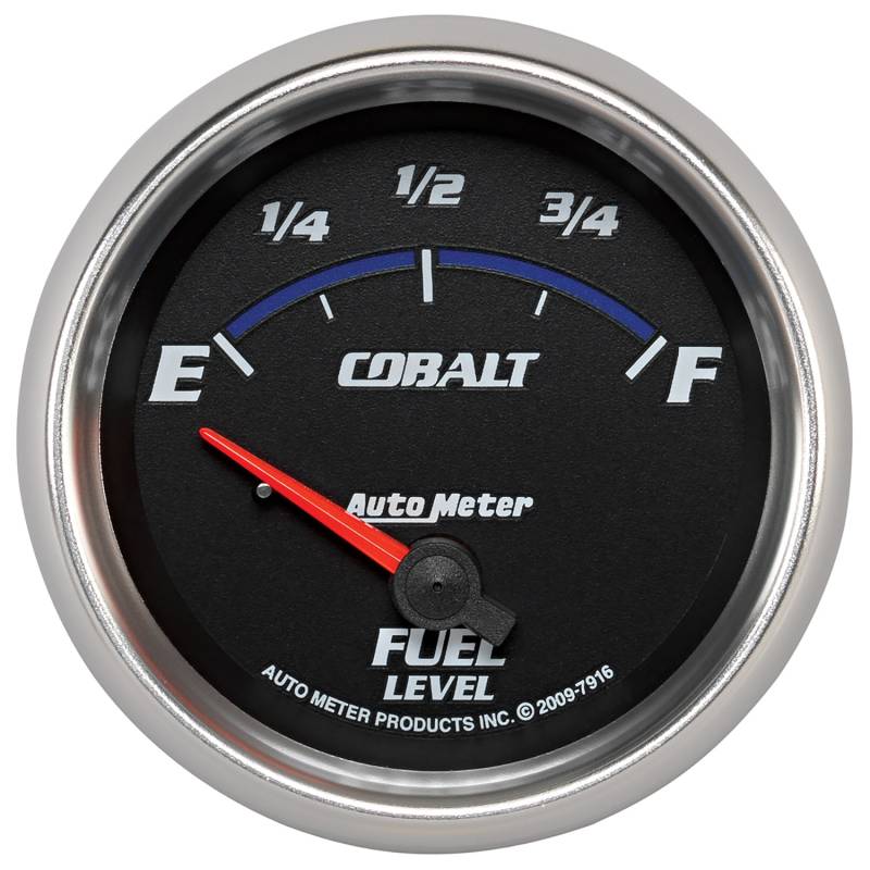 AutoMeter - AutoMeter GAUGE, FUEL LEVEL, 2 5/8" , 240OE TO 33OF, ELEC, COBALT 7916